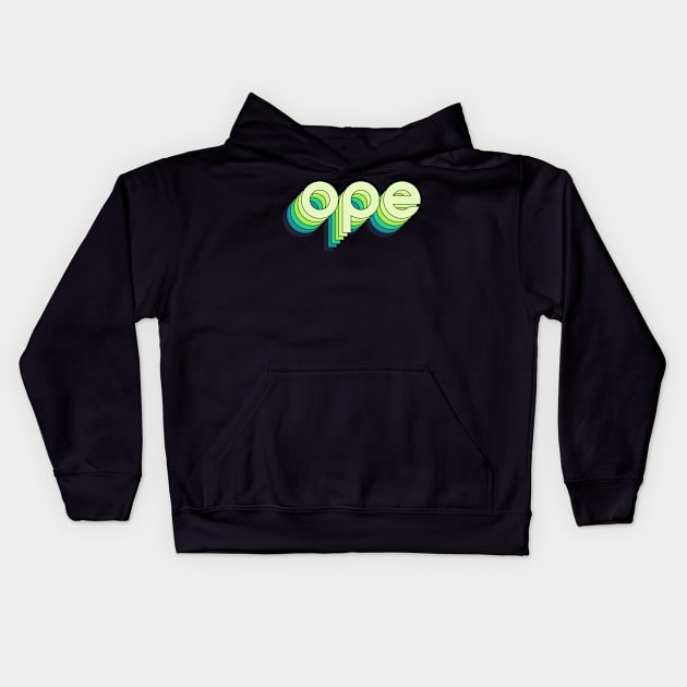 Ope! It's a green revolution! Kids Hoodie by ope-store